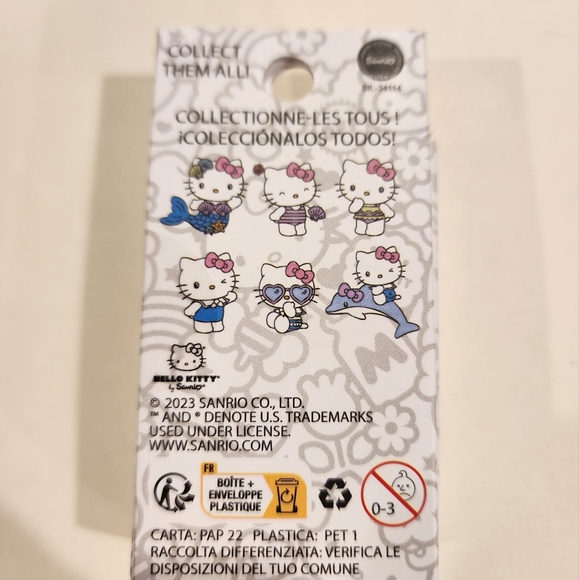 Loungefly Hello Kitty Summer Glitter Mermaid Blind Box Enamel Pin Sea Shell Open - Picture 4 of 10